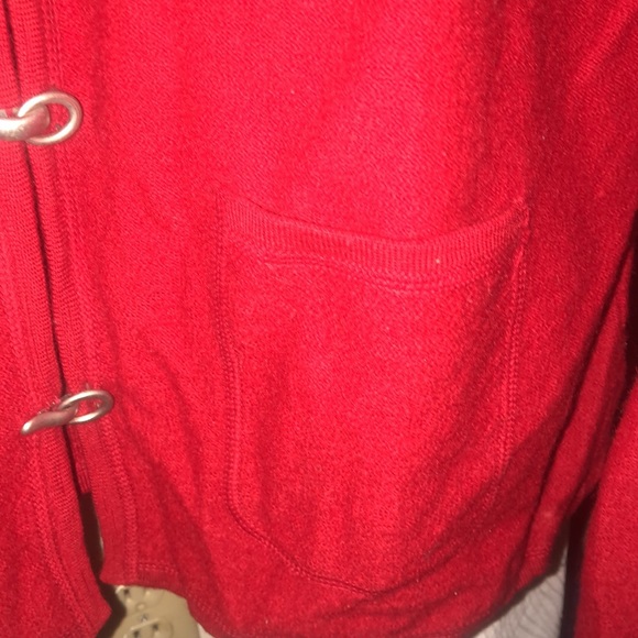 Vintage Cambridge Classics, wool cardigan sweater with metal closures, pockets - Picture 8 of 13